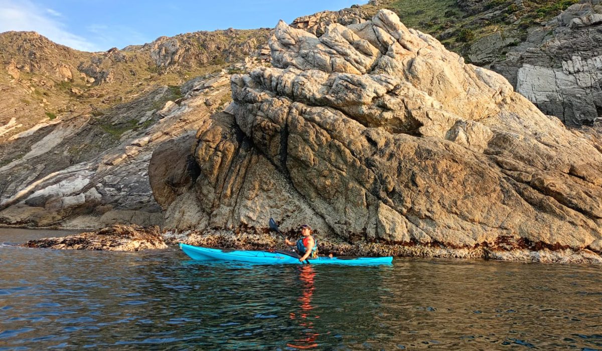 Durant la excursió en kayak al cap de creus